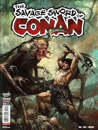 Savage Sword of Conan, The (3rd Series) #2A VF ; Titan comic book | Dave Dorman Magazine