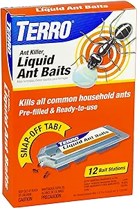 TERRO T300B Liquid Ant Killer, 12 Bait Stations