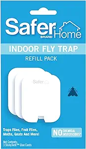 Safer Home SH503 Indoor Plug-In Fly Trap Refill Pack of Glue Cards for SH502 Indoor Fly Trap – 3 Pack