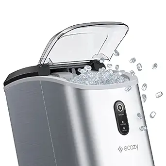 ecozy Nugget Ice Maker Countertop - Chewable Pellet Ice Cubes