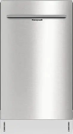 Honeywell 18 Inch Dishwasher with 8 Place settings, 6 Washing Programs, Stainless Steel Tub, UL/Energy Star- Stainless Steel