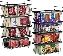 iSPECLE Freezer Organizer Bins - 8 Pack Stackable Chest Freezer Organizer for 7 Cu.FT Deep Freezer