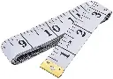 GDMINLO Soft Tape Measure Double Scale Body Sewing Flexible Ruler for Weight Loss Medical Body Measurement Sewing Tailor Craft Vinyl Ruler, Has Centimetre Scale on Reverse Side 60-inch（White）