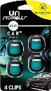 Febreze Unstopables Car Odor-Fighting Car Freshener Vent Clip Fresh Scent, 07 oz. Car Vent Clip, Pack of 4