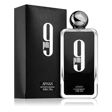 AFNAN 9 PM for Men Eau de Parfum Spray, 3.4 Ounce