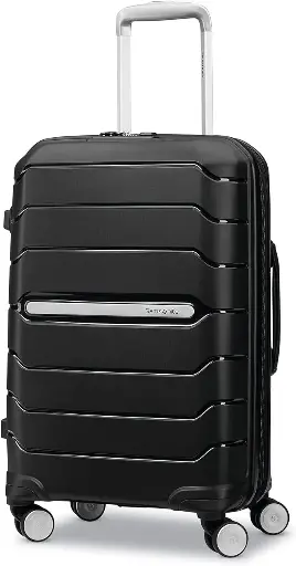 Samsonite Freeform Hardside Expandable with Double Spinner Wheels, Carry-On 21-Inch, Black