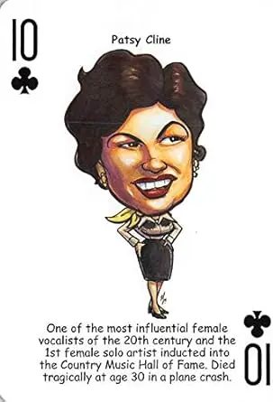 Patsy Cline trading card (Country Music Hall of Famer) 2017 Hero Decks Tribute to Country #10