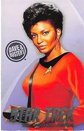 Nichelle Nichols as Uhura trading gaming card Star Trek 2016 Dave Busters #NU1 2x3 inches