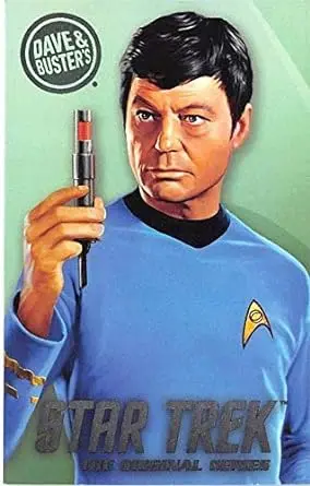 Deforest Kelley as Doctor Bones McCoy trading gaming card Star Trek 2016 Dave Busters #NM1 2x3 inches