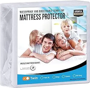 Utopia Bedding Waterproof Mattress Protector Twin Size