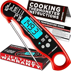 Alpha Grillers Instant Read Meat Thermometer for Grill and Cooking