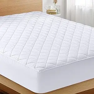 Utopia Bedding Quilted Fitted Mattress Pad (Queen)