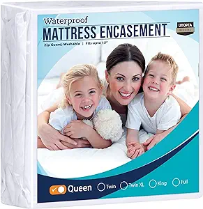 Utopia Bedding Zippered Mattress Encasement Queen